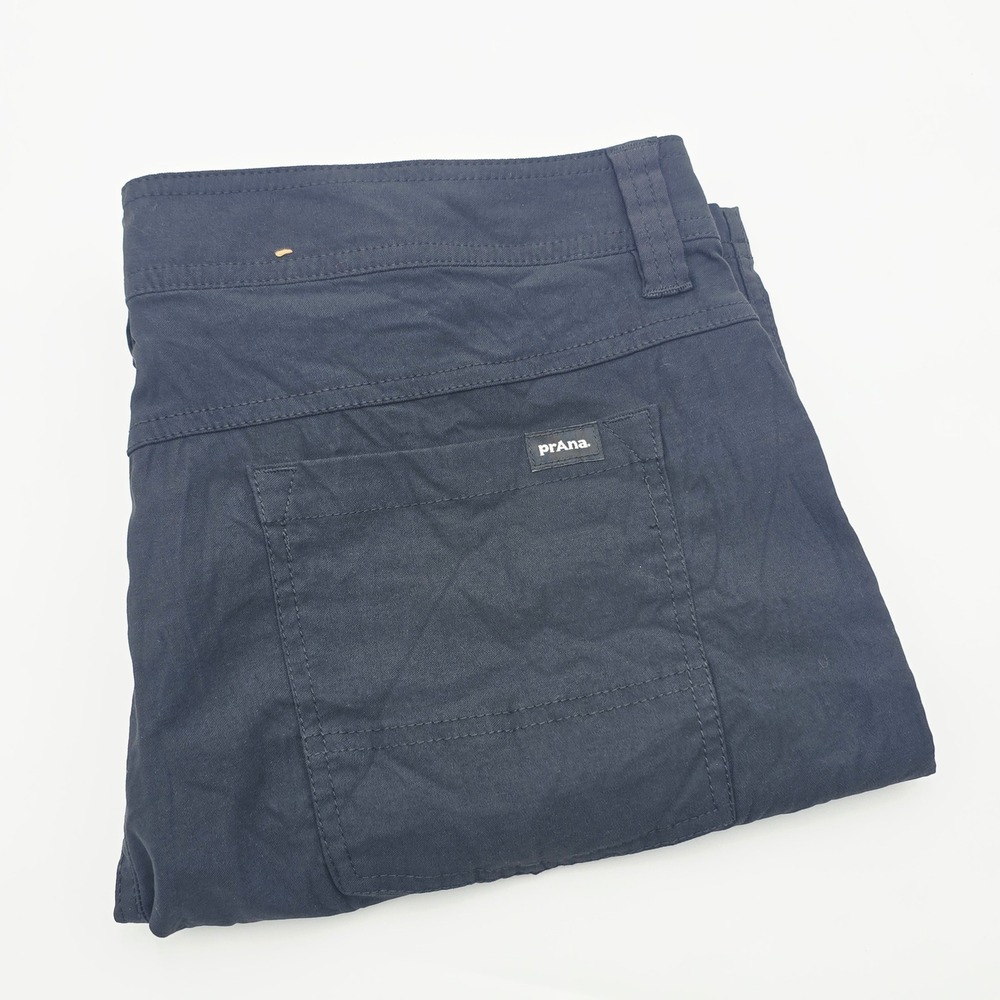 prAna Brion II Shorts Mens 35 Black Hiking Outdoor Performance Stretch 9" Inseam